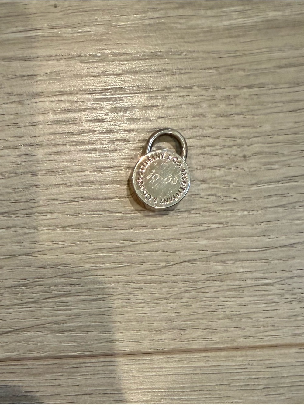 Tiffany & Co. Silver Round Padlock Charm